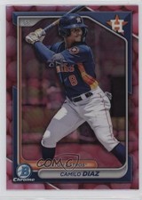 2024 Bowman Draft Chrome Bubble Gum Refractor Camilo Diaz #BDC-176 1bk5