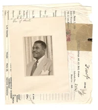 Haiti 1953 Series ABNCo Orig Vignette Engraving Instructions JAMAICA??? - L44005