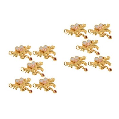 2 PCS Emaille- Chinesisches Neujahrs-tierornament Jewelry Charm