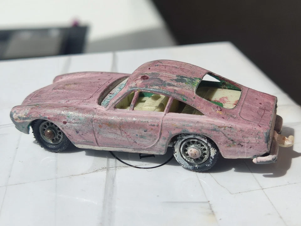 Matchbox Nº 75 Rosa Ferrari Berlinetta Inglaterra Lesney Diecast Coche Modelo Pequeño Foto 4 de 4