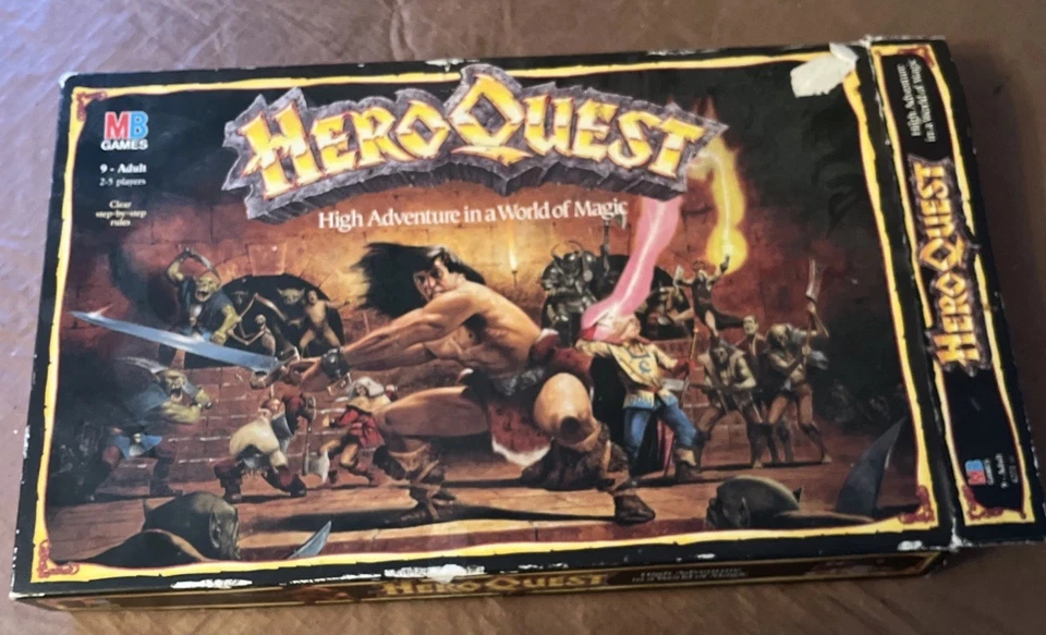 Jeu Héros Quest MB - 1989 - Édition Française - Incomplet - Collection