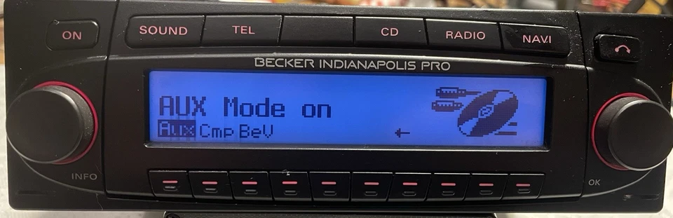 BECKER BE7955 Indianapolis PRO Autoradio Bluetooth Navi CD VW T3 T4 Golf Passat - Bild 2 von 4