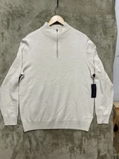 Christian LaCroix Quarter Zip Sweater Size Large 100% Extra fine Merino Wool