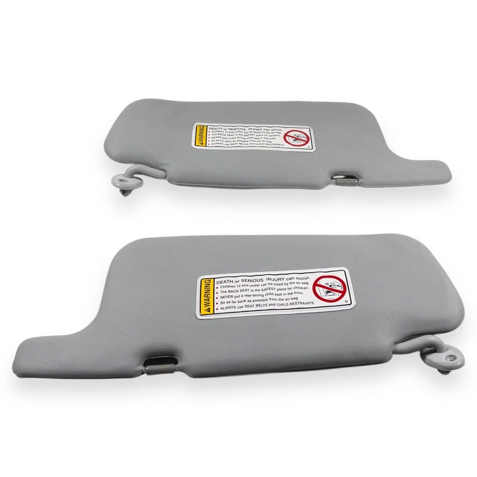 Par de quebra-sol lateral cinza para motorista e passageiro Chevy Geo Metro 1995-2001 - Imagem 4 de 4