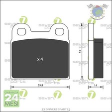 Pastiglie freno ecp-s Posteriore per ALFA ROMEO 1750-2000 MONTREAL SPIDER GIULI