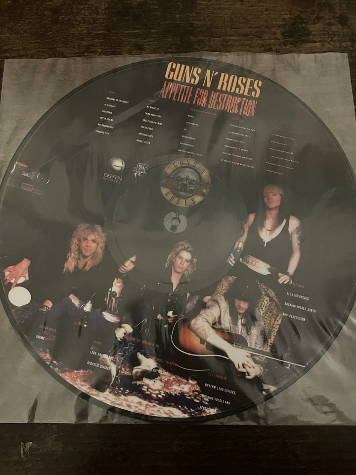 guns n roses appetite for destruction vinyl Picture Disc Japanese Pressing - Image 4 of 4