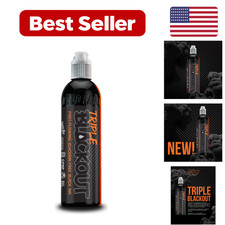 8 fl Triple Blackout Tattoo Ink - Black Crystal Waterproof