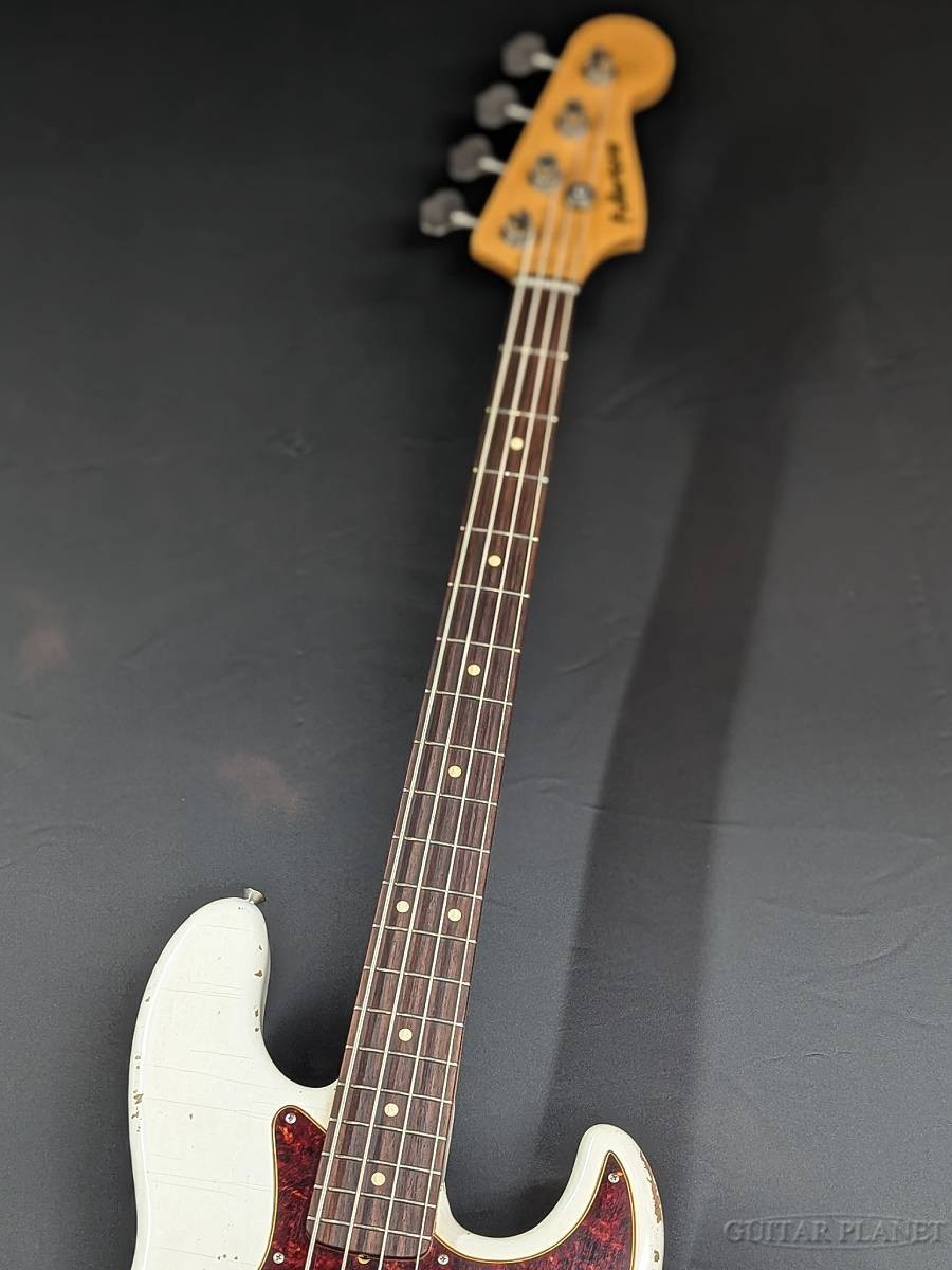 Fullertone Guitars JAY BEE 60 Bass Guitar Rusted Vintage White