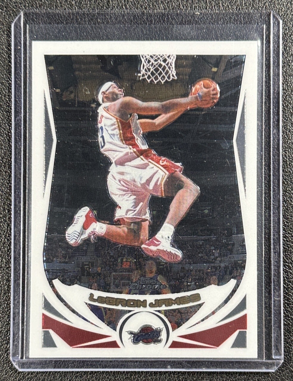 LEBRON JAMES 2004-05 TOPPS CHROME #23 2ND YEAR CAVALIERS