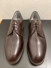Footjoy Premiere Classics Dry Split Toe Brown Shoes 12 D Made in USA MINT