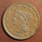 Photo of a 1842-P Large Cent from an eBay listing that sold on Jul 19, 2026
