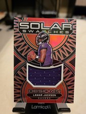 2024 Panini Obsidian - Solar Swatches Lamar Jackson #SS-LJN (MEM) NFL Ravens!