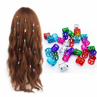 100pcs neue Braid Haarperlen Dreadlocks Manschetten Clips Ringe für