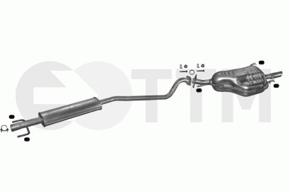 Silencieux Opel Astra G 1.4 1.6 échappement homologué pour berline et break essence 1998-2004