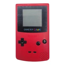 RESTORED Nintendo Game Boy Color Berry Red CGB-001 GBC Video Game Console Retro