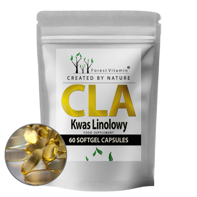 CLA 1000 mg - 60 Kapseln - 80% konjugierte Linolsäure (Omega-6) - Forest Vitamin