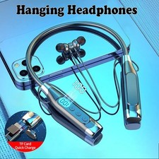 Wireless Bluetooth Earbuds Neckband LED Display Magnetic Waterproof HiFi