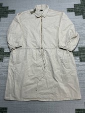 J.Crew Dress Womens Medium Beige Cotton Canvas Blouson New