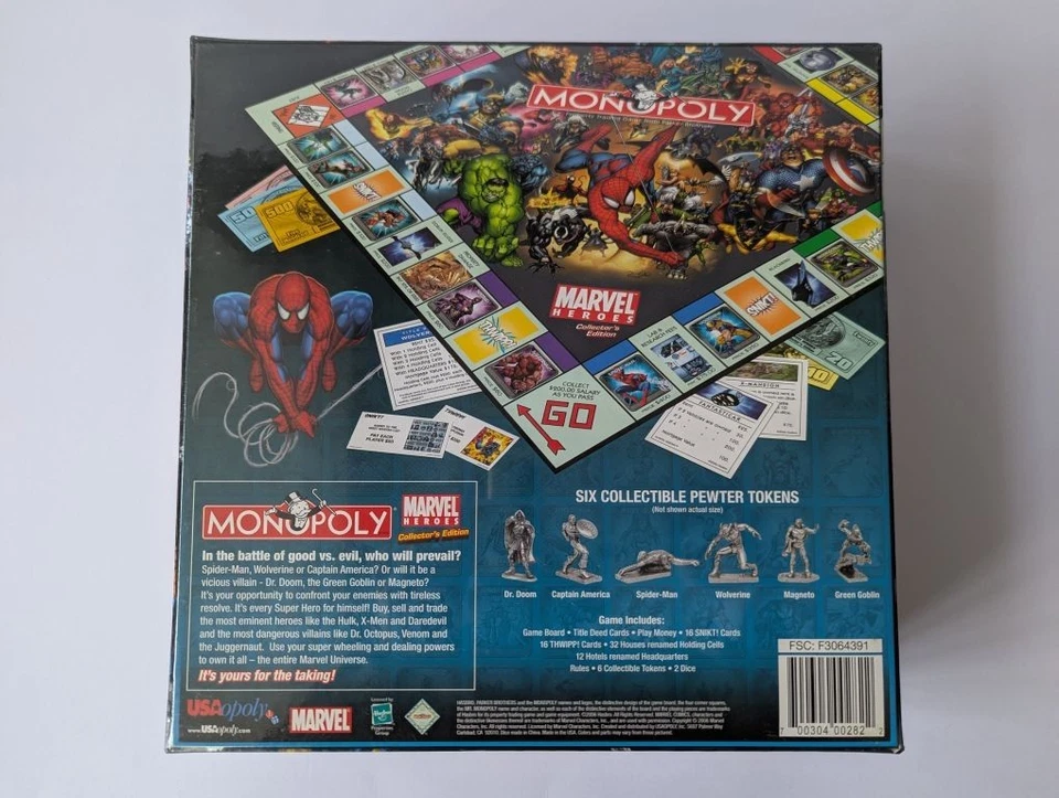 Monopoly: Marvel Heroes Collector’s Edition Board Game Brand 2006 New & Sealed - Image 3 of 4
