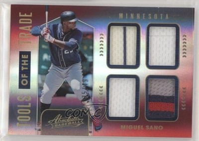 2020 Absolute Tools of the Trade 4 Swatch Spectrum Red 35/49 Miguel Sano 02sw
