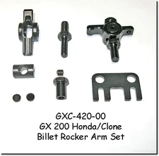 GO KART RACING CLONE HONDA GX200 BILLET ROCKER ARM SET ADJUSTABLE PUSHROD GUIDE
