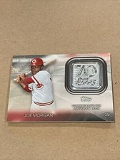 Joe Morgan 2021 TOPPS SERIES 1 70TH ANNIVERSARY LOGO PATCH CARD #70LP-JM REDS