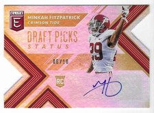 Minkah Fitzpatrick 2018 PANINI ELITE DRAFT PICKS AUTOGRAPH CARD Steelers AUTO RC