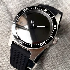 NH35A Black Dial Tandorio 41mm 62MAS Automatic Miyota 8215 Watch Sapphire Glass