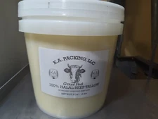 Grass Fed Halal Beef Tallow 2 Gallon