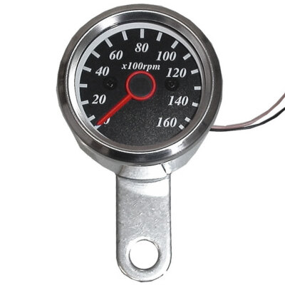 Mini Tacho 48mm Schwarz Km/h Für Motorräder | Universal Tachometer