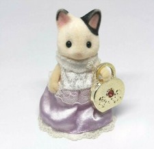 Japan Sylvanian Families MOTHER TUXEDO CAT Dollhouse Miniature Figure Toy