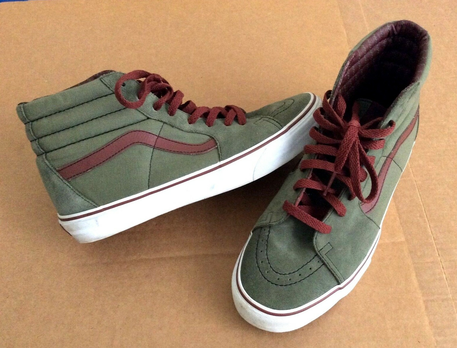 vans mens green