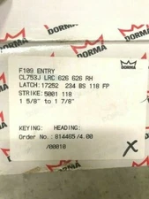DORMA DOOR CL753J LRC 626  Entrance Func Gr 2, 2-3/4", ASA Less SFIC LESS CORE 
