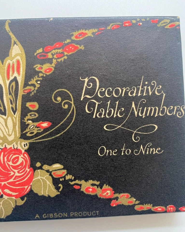 Декоративный стол номера 1-9 бабочки Gibson продукт винтажные вечеринки расходные материалы  - Изображение 2 из 4