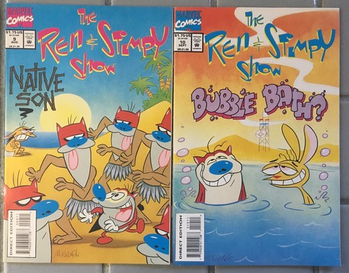 Lotto Marvel Comics The Ren & Stimpy Show (12) Run 1 2 3 4 5 6 7 8 9 10 11 12 - Foto 10 di 12