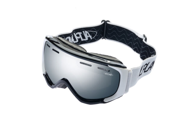 Alpland Skibrille Snowboardbrille Ski goggle Antibeschlag doppel Silberscheibe PB11047