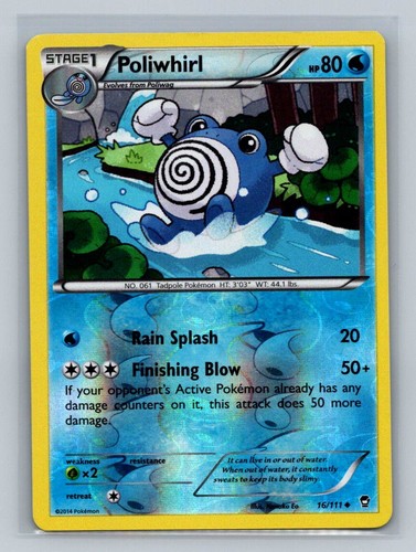 2016 poliwhirl pokemon card value 2016 Pokemon Card XY Evolutions Poliwhirl 24/108