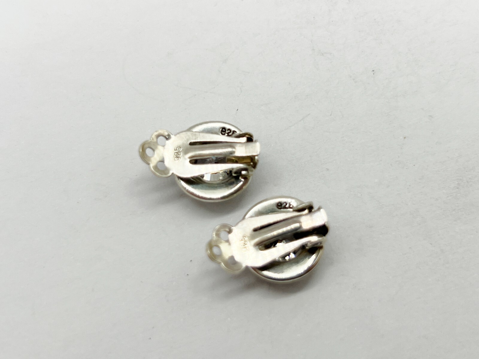 VINTAGE SOLID STERLING SILVER SOLITAIRE BRIGHT CL… - image 4