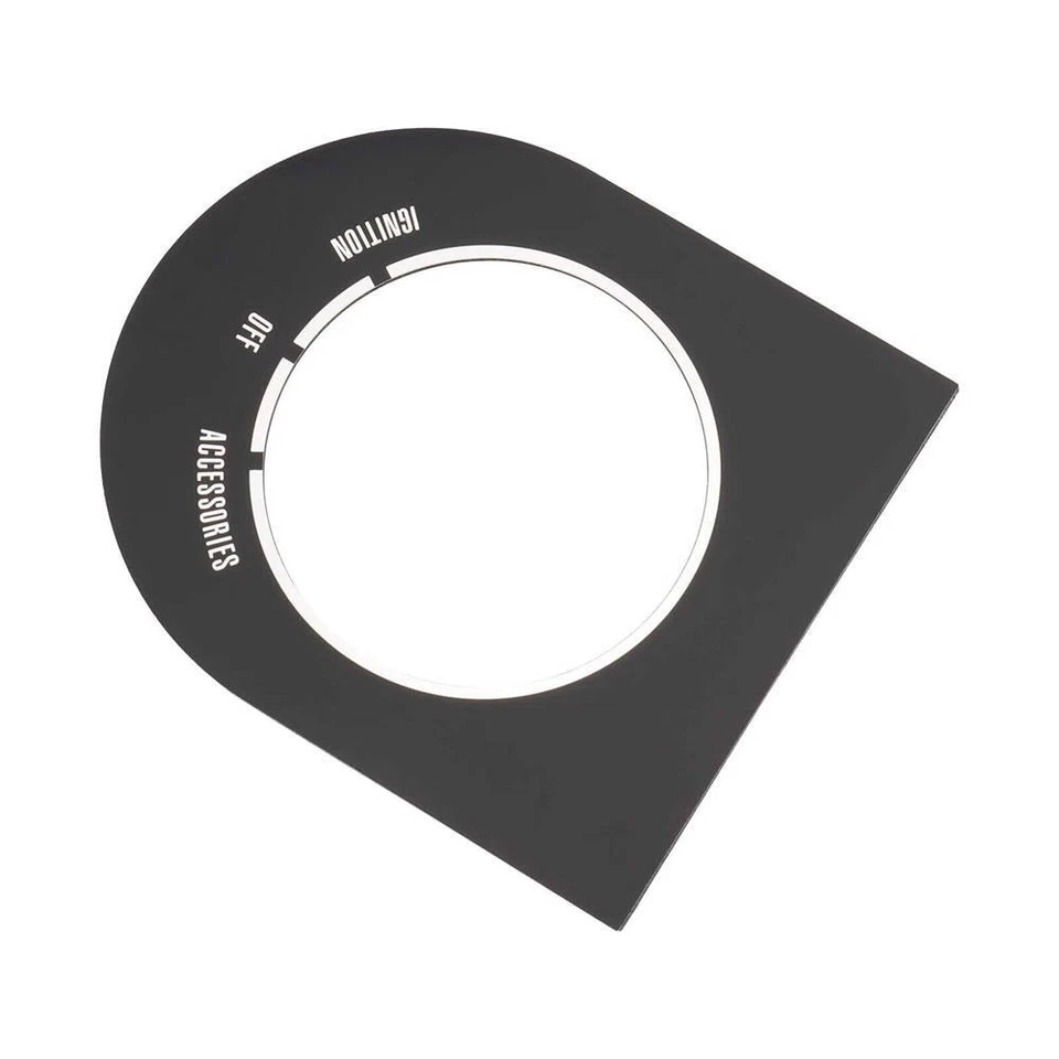 Calcomanía de placa de identificación de interruptor de cubierta de tablero negra para Harley Softail FLSTC Fat Boy FLSTF Foto 4 de 4