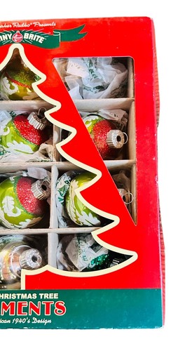 Shiny Brite Radko HS Mini Eicheln Deko & Rund Glas Weihnachtsschmuck 11 Stück - Bild 15 von 22