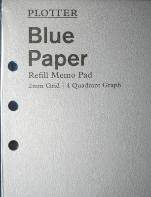 Plotter Blue Paper 2mm Grid Quadrant Graph 50 sheets no.000 (A5 size) sealed