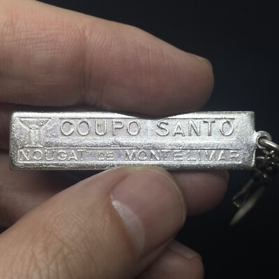 Coupo Santo Nougat de Montelimar Keychain METAL ALUMINIUM VINTAGE KEY RING