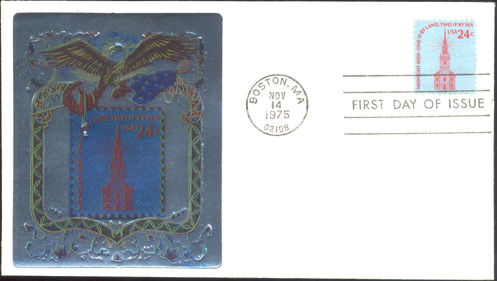 #1603 Old North Church Ross Foil FDC (29619751603001)