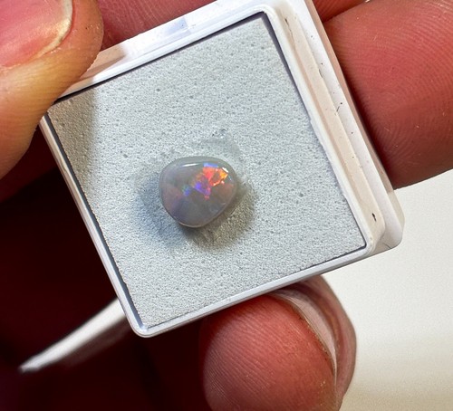 0.95 crt Lightning Ridge Semi Black Pear Opal Cabochon Gem Australian Eo-1035 - Picture 6 of 9