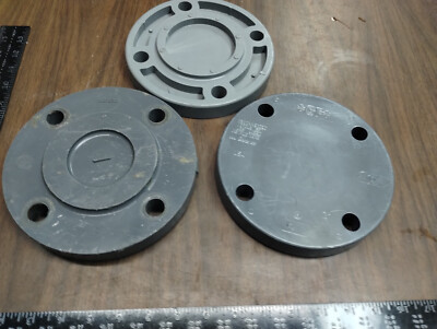 3X PVCI &  CPVC  3'' SCHEDULE SCH 80 BLIND FLANGE  4-BOLT NSF-PW F-439 150PSI