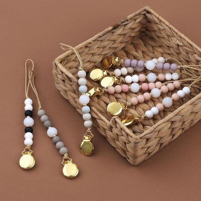 Diy Pacifier Chain Beaded Dummy Clips Pacifier Clips Chain