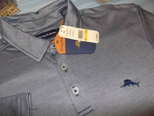 NWT TOMMY BAHAMA LS GOLF POLO - M - RELAX - MARLIN - PIMA COTTON POLYESTER - 98