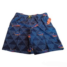 Wonder Nation Swim Shorts 14/16 Husky Boys Blue Shark Design