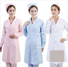 Women Adults Hospital Uniform Nurse Doctor Coat Scrub Lab Uniform Nurse Dress