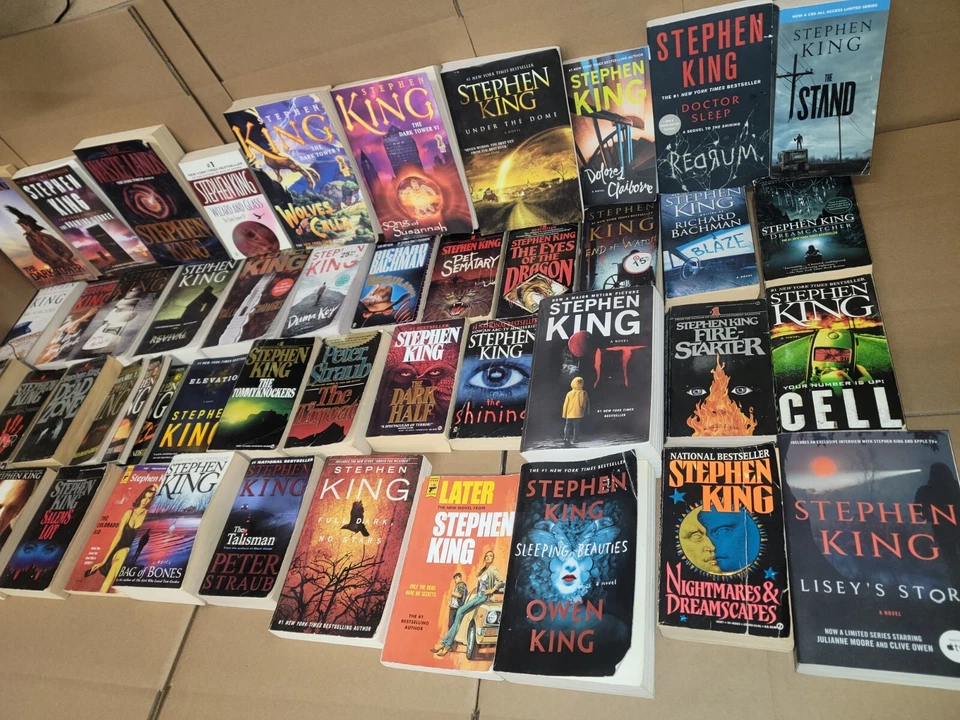 Lot of 10 Stephen King Paperback Horror Bachman Straub Dark Tower SET RANDOM*MIX Foto 3 de 4